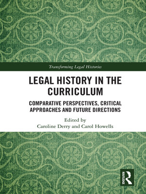 cover image of Legal History in the Curriculum